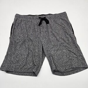 GEORGE Mens Lounge Sleep Pajama Shorts Heather Gray L 36-38 Drawstring Pockets